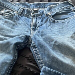 True Religion Relaxed Fit Blue Jeans